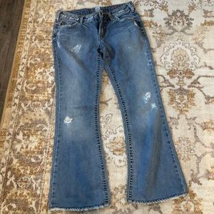 Silver bootcut jeans